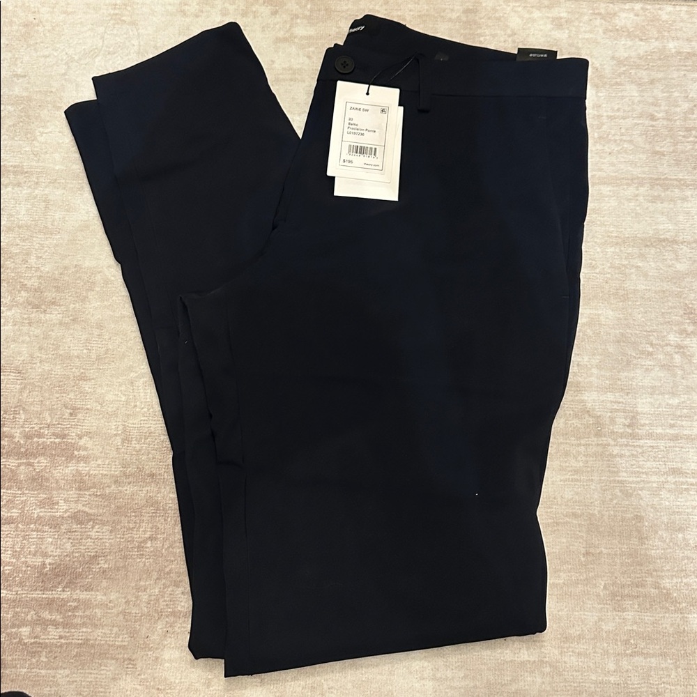 NWT Men’s Theory “Zaine” navy pants size 33 retail $195